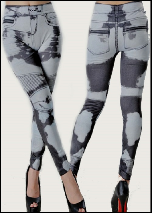 Grå jeans alike leggings